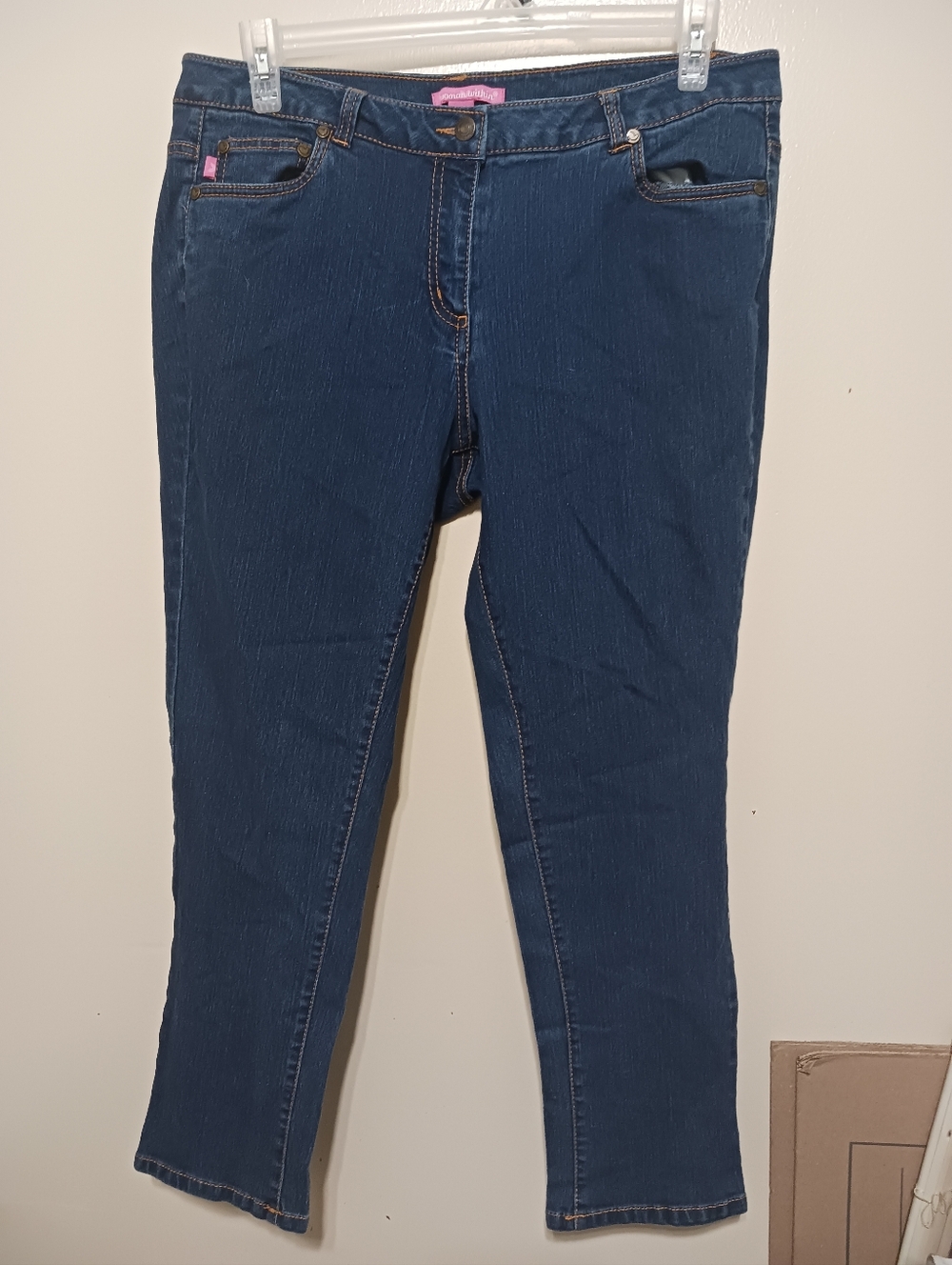 Woman Within Women’s Dark Blue Stretch Jeans 16wp A-6